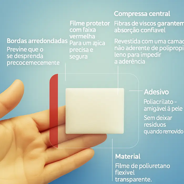Curativo Leukomed T Plus BSN Medical 5x7,2 cm