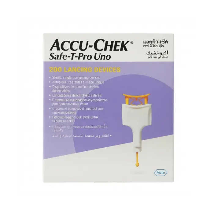 Lancetas Accu-Chek Safe-T-Pro Uno Roche 200 Unidades