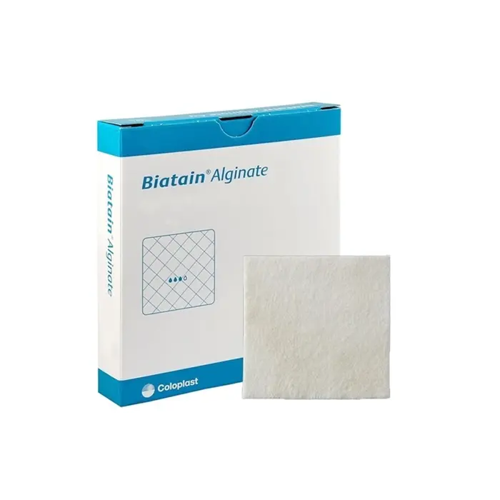 Curativo Alginato de Cálcio 10x10 Biatain Alginate Coloplast