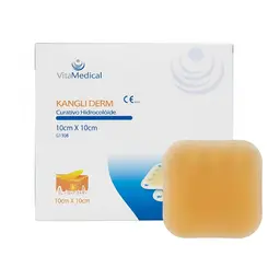 Curativo Kangli Derm Hidrocoloide 10x10cm Vital Medical Unidade