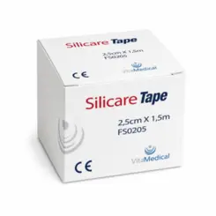 Fita de Silicone Para Cicatriz Silicare Tape 2,5cm x 1,5cm Vita Medical