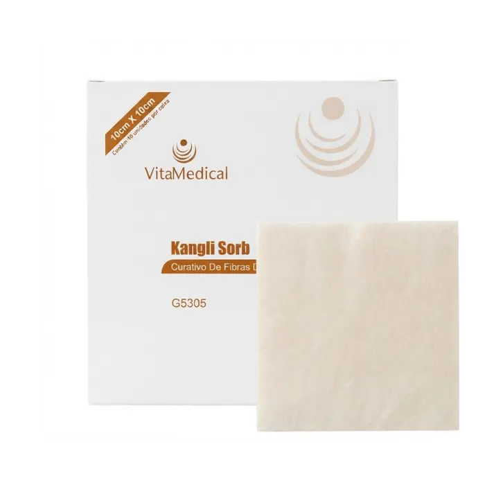 Curativo Alginato De Cálcio Kangli Sorb 10x10cm Vita Medical Unidade