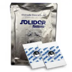 Eletrodo Adesivo Descartável em Espuma para ECG - 50 Unidades - Solidor