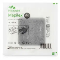 Curativo De Prata AG Carvão Ativado Mepilex 10x10cm Mölnlycke