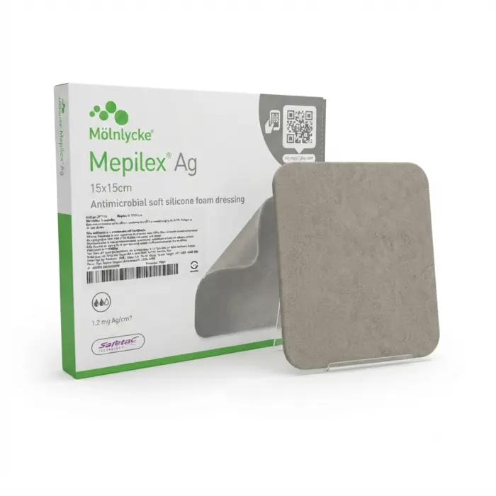 Curativo De Prata AG Carvão Ativado Mepilex 15x15cm Mölnlycke