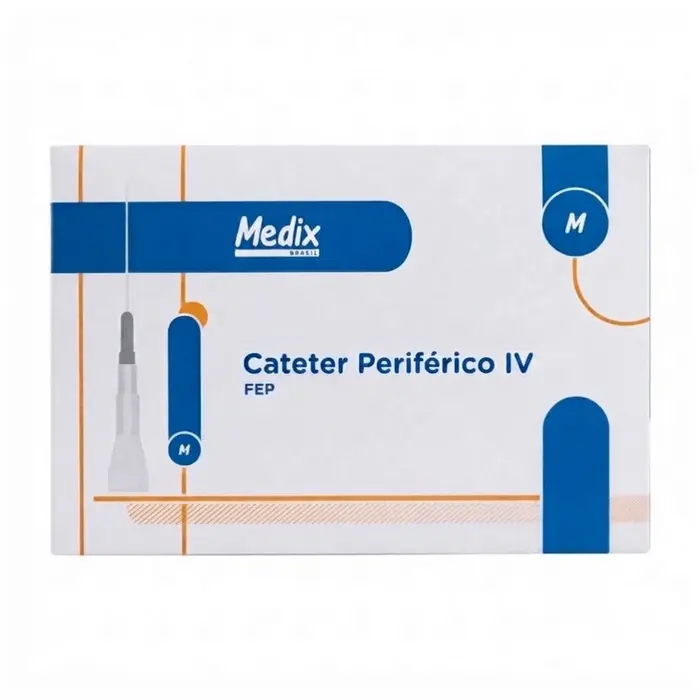 Cateter Periférico IV Intravenoso 22g Medix Unidade