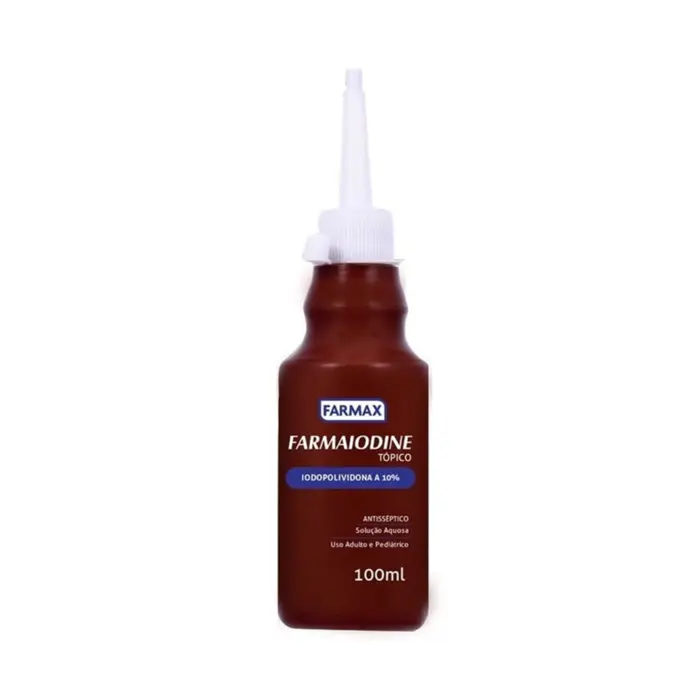 PVPI Tópico Aquoso 10% Farmax Solução 100ml