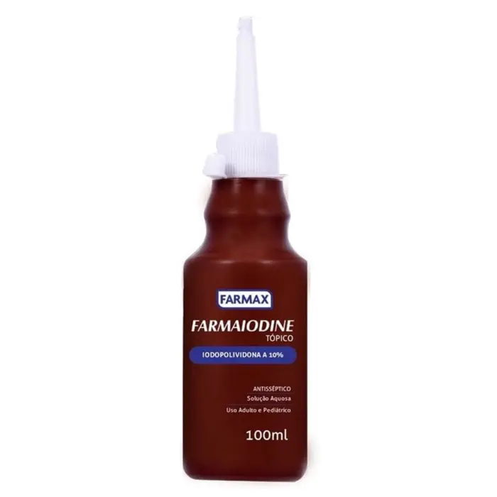 PVPI Tópico Aquoso 10% Farmax Solução 100ml