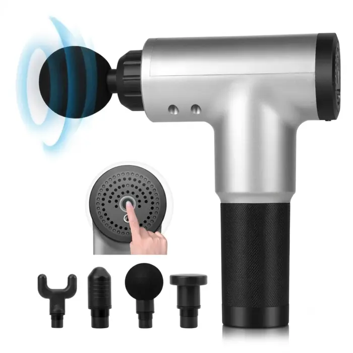 Pistola De Massagem Facial Gun Md-320 Prata Alux