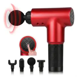 Pistola De Massagem Facial Gun Md-320 Vermelho Alux