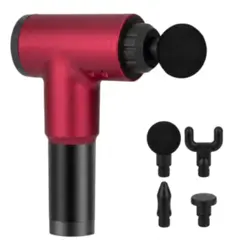 Pistola De Massagem Facial Gun Md-320 Vermelho Alux