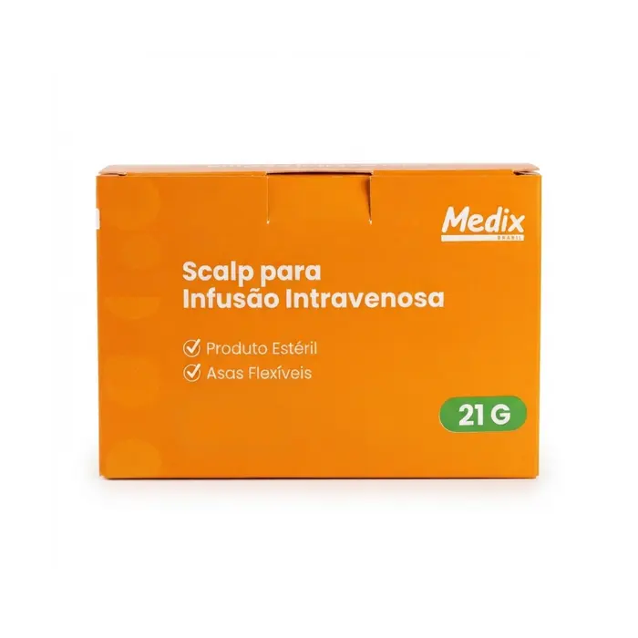 Scalp Para Infusão Intravenosa 21G Medix Unidade