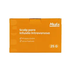 Scalp Para Infusão Intravenosa 25G Medix Unidade