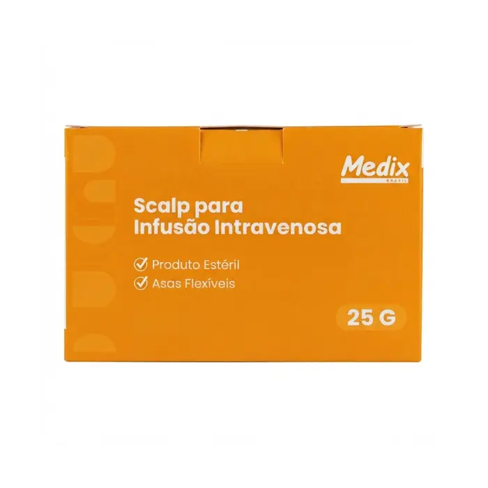 Scalp Para Infusão Intravenosa 25G Medix Unidade