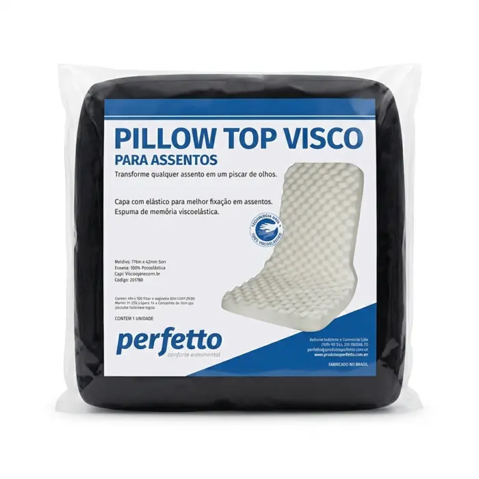 Almofada Para Assento Pillow Top Visco Perfetto