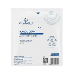 Curativo Kangli Derm Extra Fino Hidrocoloide 10x10cm Vital Medical Unidade