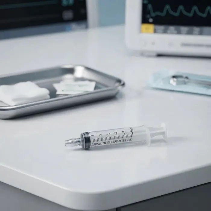 Seringa Hipodérmica Sem Agulha Bico Rosca 5ml Medix Unidade