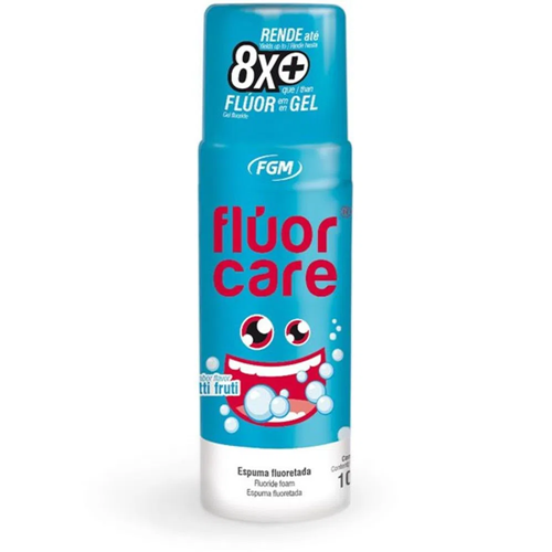Flúor em Espuma Flúor Care TuttiFruti FGM Prevenção e Fortalecimento Dental