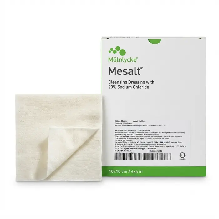 Curativo Cloreto de Sódio Mesalt 10x10cm Mölnlycke