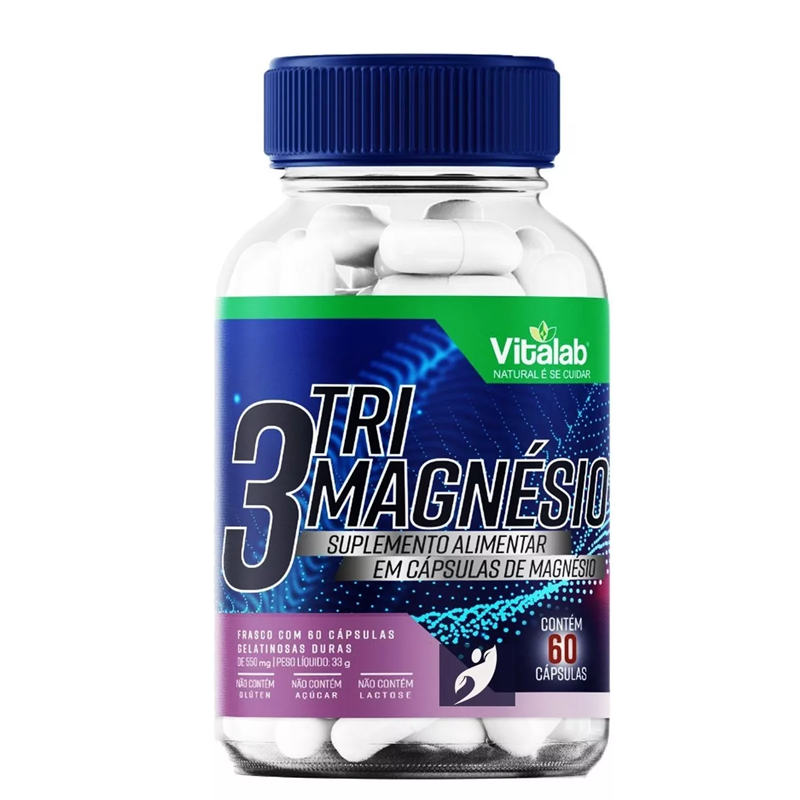Suplemento Magnésio TRI 60 Cápsulas: Suporte completo para saúde