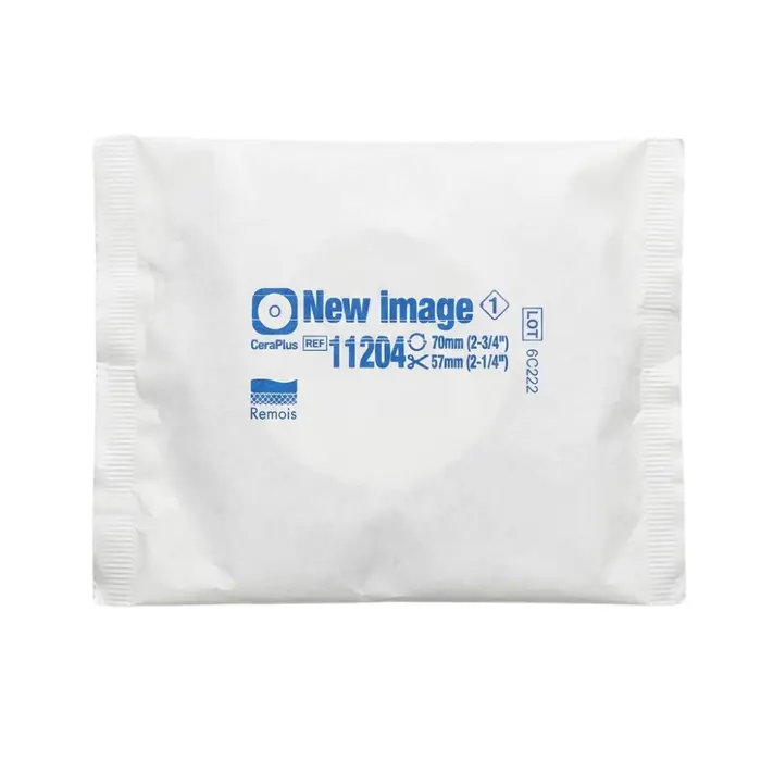 KIT Placa Colostomia Recortável Plana CeraPlus 11204 70/57mm Hollister 5 Unidades
