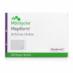 KIT Curativos De Silicone Mepiform 5x7.5cm Mölnlycke 5 Unidades