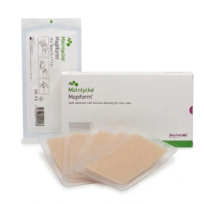 KIT Curativos De Silicone Mepiform 10x18cm Mölnlycke 5 Unidades