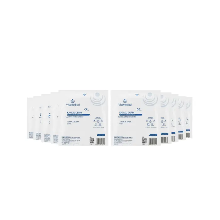 Curativo Kangli Derm G1318 Extra Fino Hidrocoloide 10x10cm Vital Medical 10 Unidades