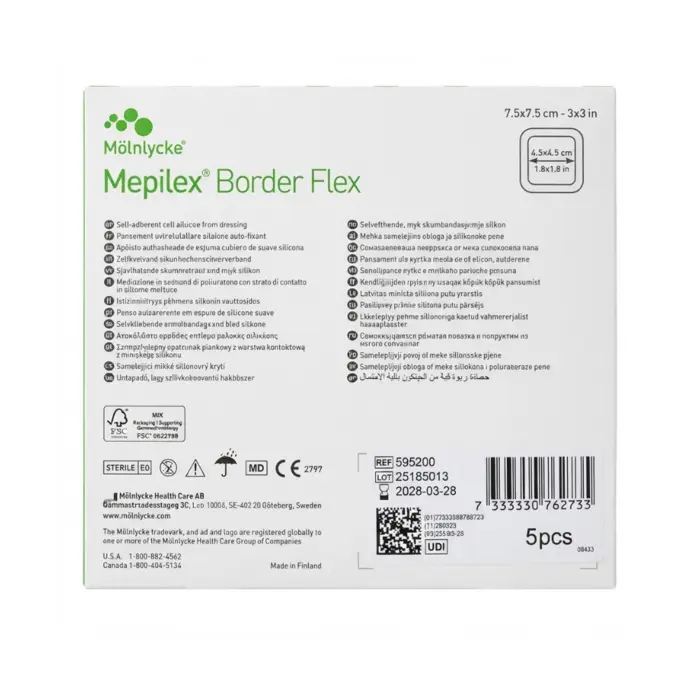 Curativo Mepilex Border Flex 7,5x7,5cm Mölnlycke Unidade