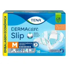 Fralda Geriátrica Tena Dermacare Slip - M - 16 Unidades