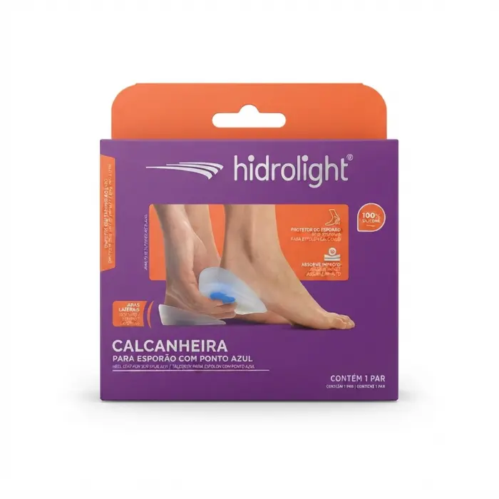 Calcanheira De Silicone Com Ponto Azul Para Esporão FT101 Tamanho P Hidrolight