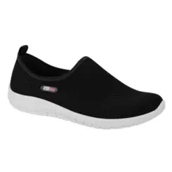 Tênis Feminino Slip On 38 4828.100 Preto e Branco - Actvitta