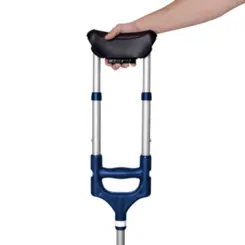 Muleta Axilar Reforçada Azul P/M BC1562 - Mercur