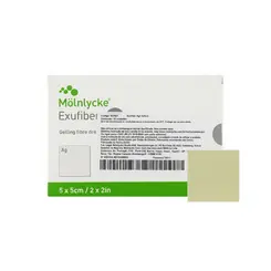 Curativo De Prata AG+ Carvão Ativado Exufiber 5x5cm Mölnlycke Unidade