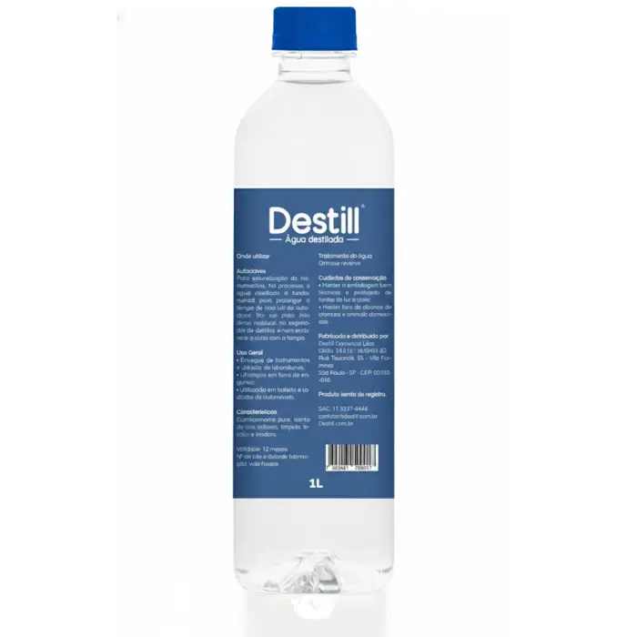 Água Destilada para Autoclave 1 Litro - Destill