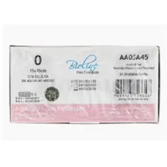 Fio Cirúrgico de Algodão Azul 0 Sem Agulha 15x45cm - Cx 24 Un - Bioline Fios