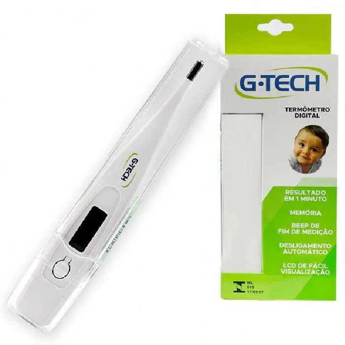 Termômetro Clínico Digital Portátil TH1027 G-TECH Termômetro Axilar