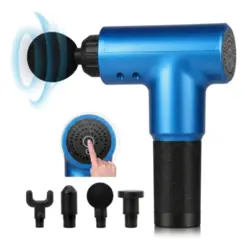 Pistola De Massagem Facial Gun Md-320 Azul Alux
