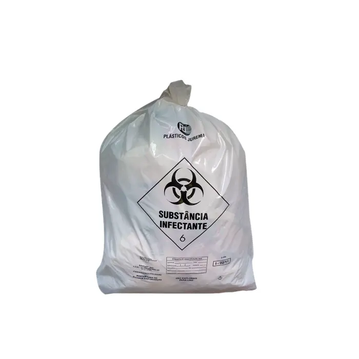Saco para Lixo Hospitalar 30L Infectante - 100 Unidades - Jurema