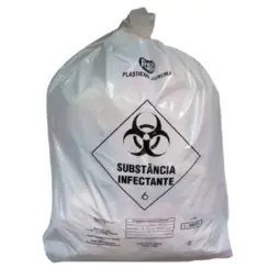 Saco para Lixo Hospitalar 30L Infectante - 100 Unidades - Jurema