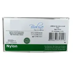 Fio Cirúrgico de Nylon Preto 3-0 Ag Cilind. 3/8 3,0cm - Cx 24 Un - Bioline Fios