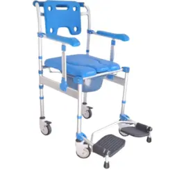 Cadeira de Banho Dobrável Higinênica S50 Supermedy - Até 120Kg - Em Alumínio
