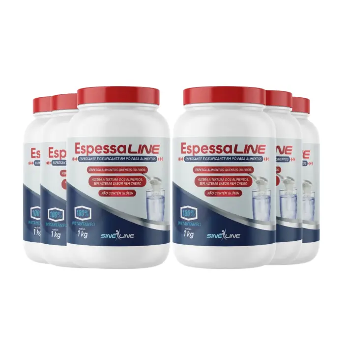 Espessante Alimentar Espessaline 1kg Sineline 6 Unidades