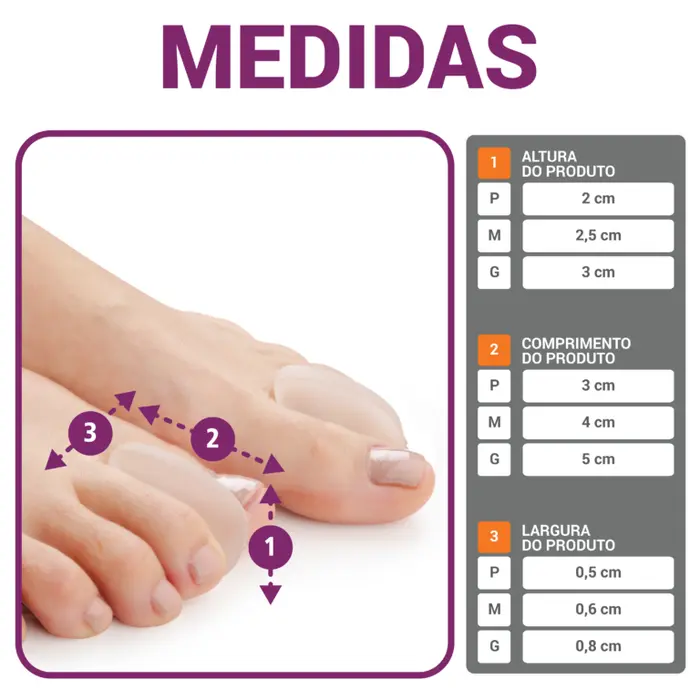 Separador de Dedos em Gel FT300 P - Hidrolight