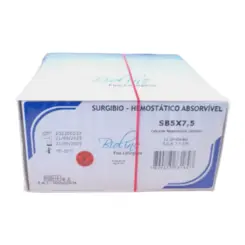 Surgibio Hemostático Absorvível 10cmX20cm - Cx 12 Unidades - Bioline