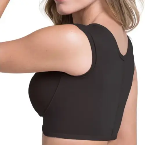 Sutiã Cirúrgico Biobela Regata com Fecho Frontal e Reforço Preto P 1630
