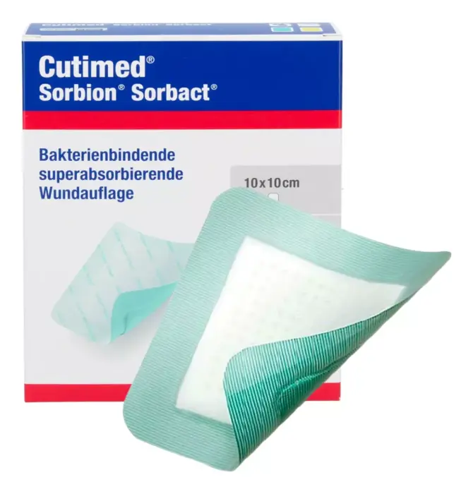 Curativo de Espuma Cutimed Sorbion Sorbact 10x10 - BSN