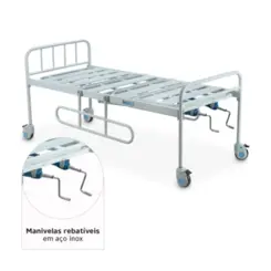 Cama Hospitalar Fawler Manual 2 Movimentos DX2 - Até 180Kg - Dellamed