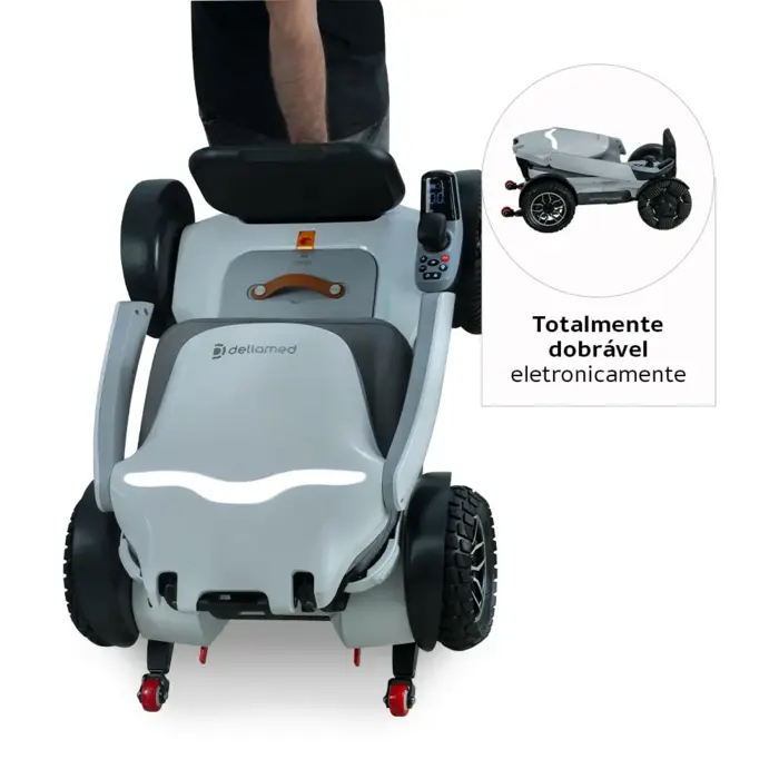 Cadeira de Rodas Dobrável Motorizada Spacemed Até 120kg Dellamed