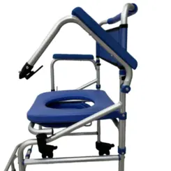 Cadeira de Banho Dobrável D55 Dellamed - Até 135Kg - Em Alumínio